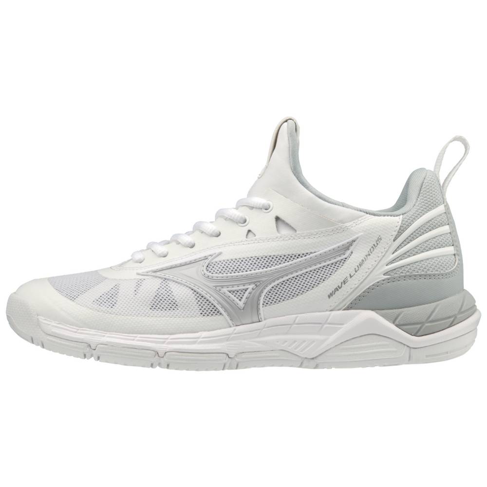 Damske Volejbalove Tenisky Mizuno Wave Luminous Biele/Strieborne Vypredaj GPIQ59786